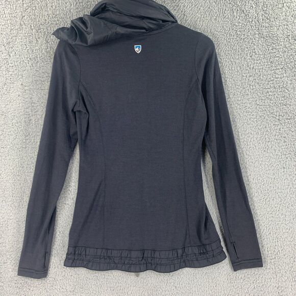 Kuhl Womens Jacket Zip Size XS Merino Wool Nylon Active Lounge Athletic Grey - Picture 9 of 12